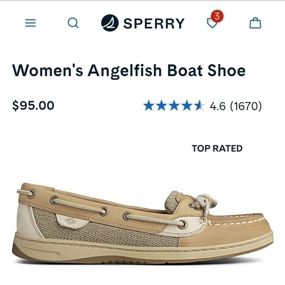 Sperry Shoes Women's Size 6 M Seacoast Silver Metallic Canvas Boat STS80327 - Picture 11 of 11